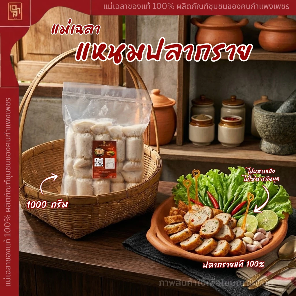 แหนมปลากรายแท้ 100% 1 แพ็ค 10 ชิ้น